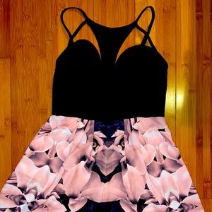 Fun Floral Romper Cute Neckline